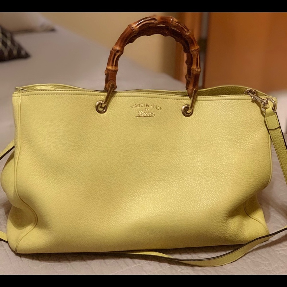 🌟GUCCI Large Bamboo Shopper Tote Bag! 🌟